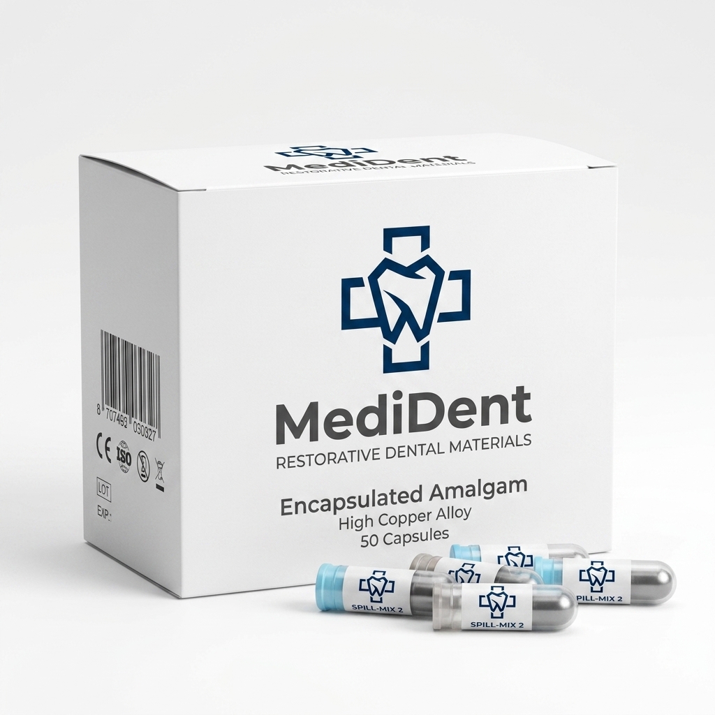 MediDent_Amalgam_capsules_and_box_202607241557 (1) آمالگام کپسولی - تصویر 1